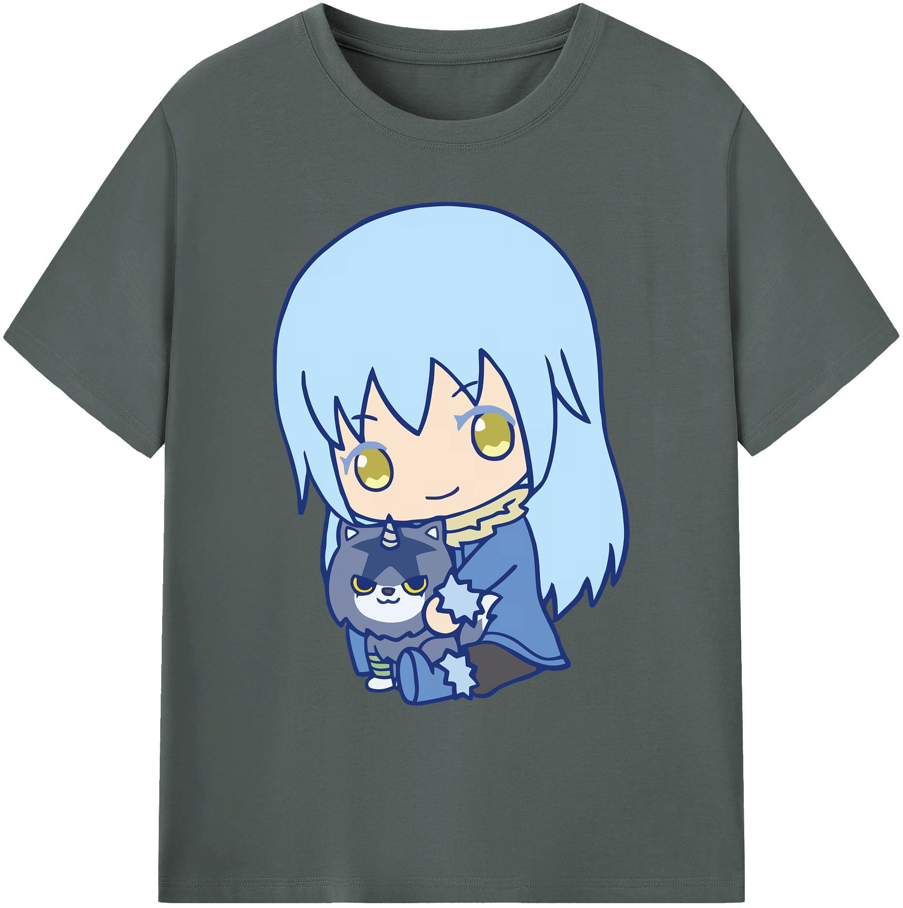 （画像用） 転スラ Regarding Reincarnated to Slime 綿100％ メンズ半袖Tシャツ｜肌触りやわらか＆通気性